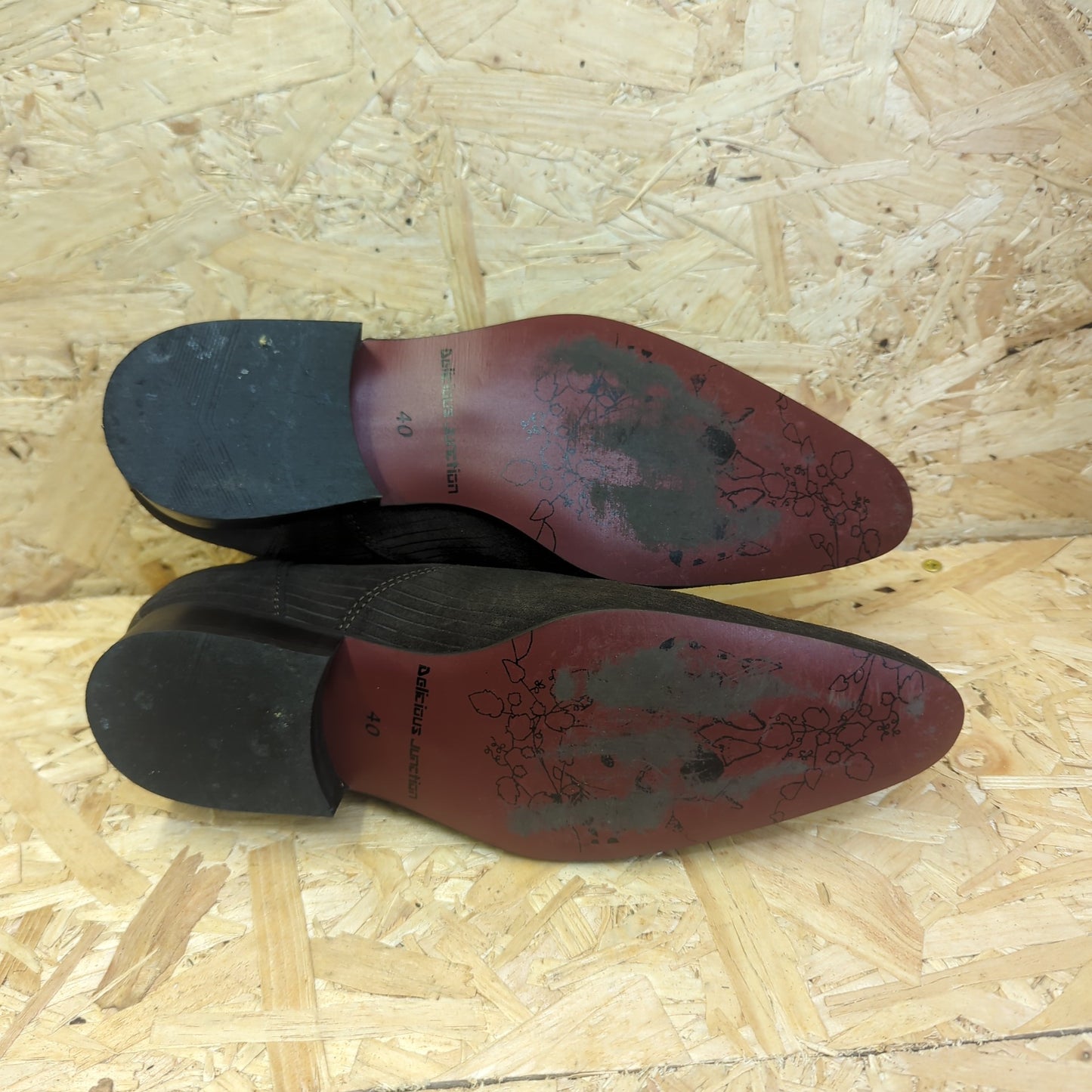 Delicious Junction Universal Mod Cord Chelsea Boots Brown 7 UK 40 EU