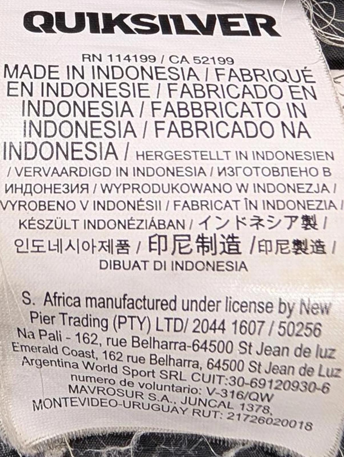 Quiksilver Ferris Parka Jacket Medium Men Black Fleece Lined Hooded Quilted Coat