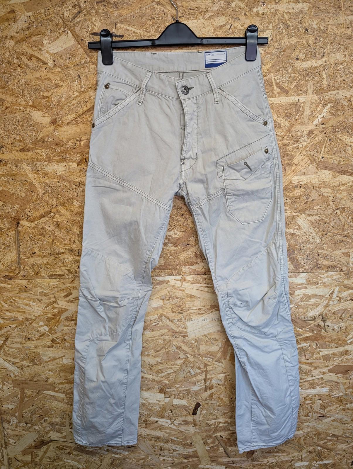 G-Star Raw Trousers Mens W28 L32 Urban Cargo Style Stone Cream Utility Workwear