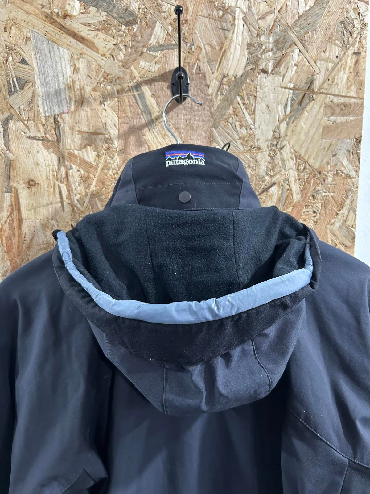 Vintage Patagonia Stretch Boundary Jacket Mens Size Small Grey Blue Fleece Parka