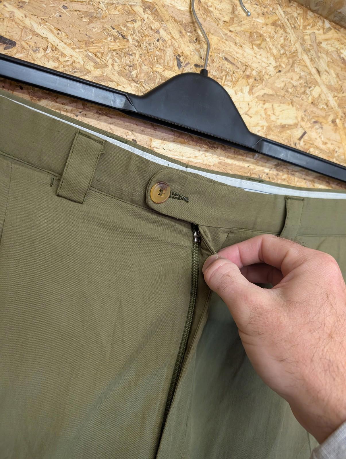 Burberry Shorts W38 Mens Pleated Tailored Front Olive Khaki Green Vintage 90s