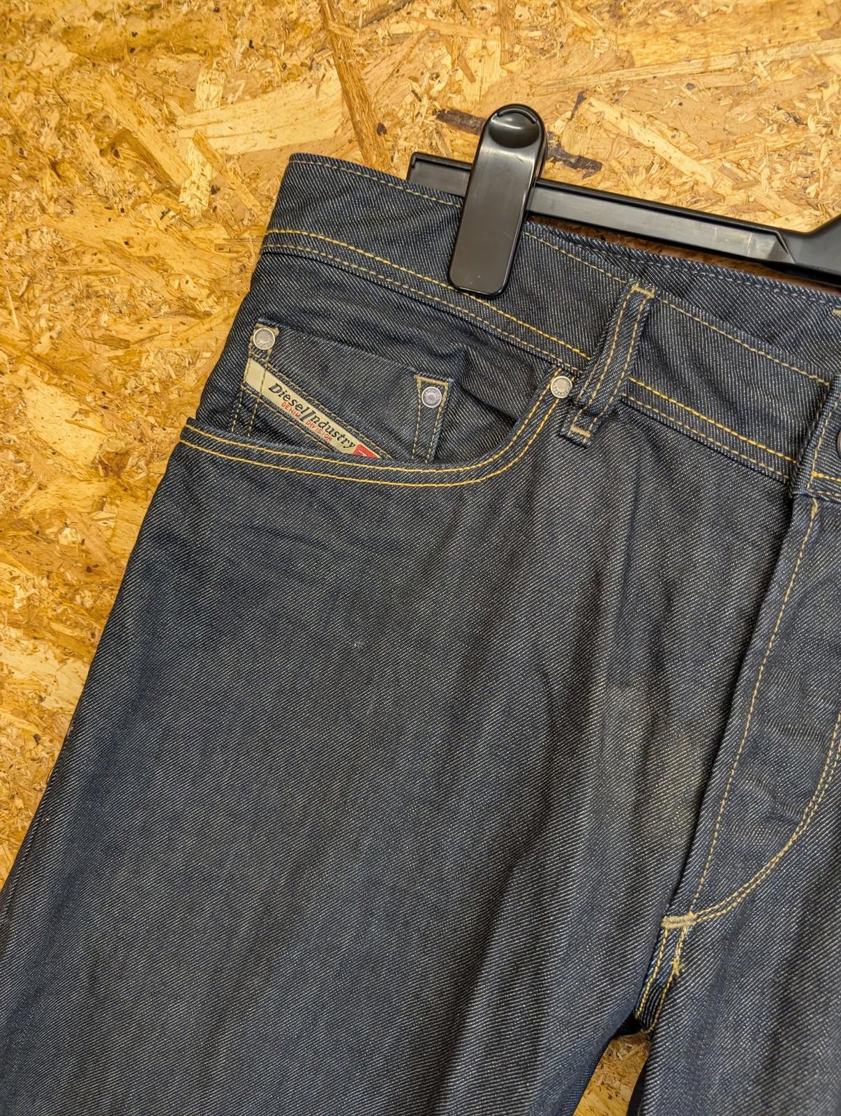 Diesel Koolter Jeans W36 L32 Men Slim Fit Dark Wash Blue Denim Rigid Indigo