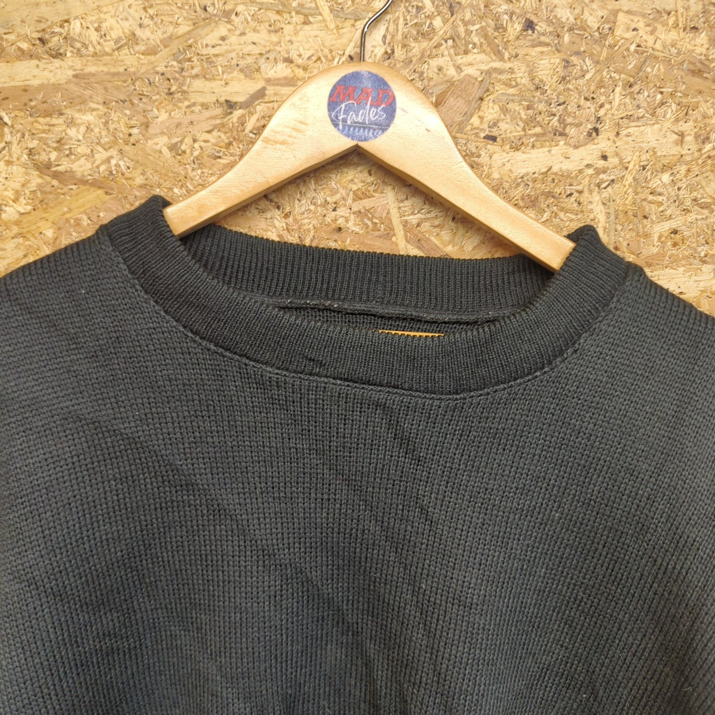 Filson Khaki 100% Wool Heavy Duty Crew Neck Jumper Guide Sweater USA Made XL