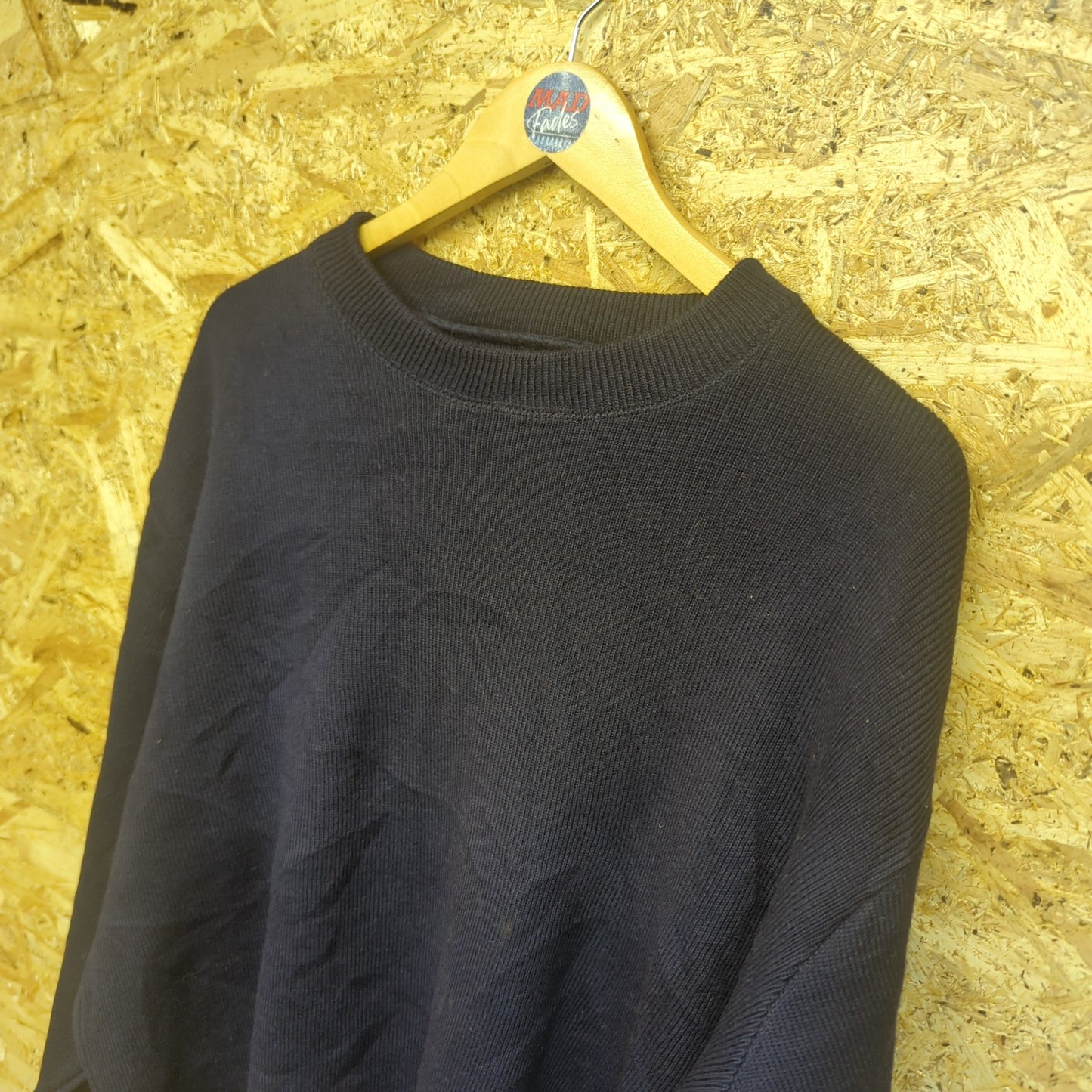 Filson 702 Blue 100% Wool Heavy Duty Crew Neck Jumper Guide Sweater USA Made L