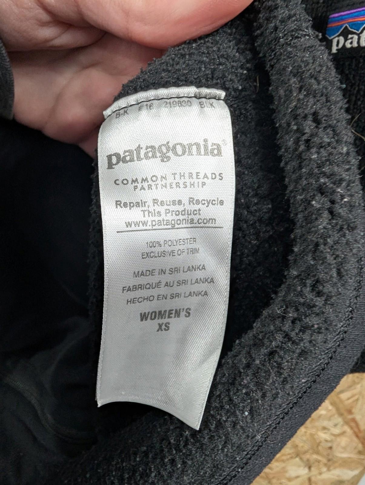 Patagonia Fleece Vest XS Women Sleeveless Black Gilet Better Sweater Bodywarmer