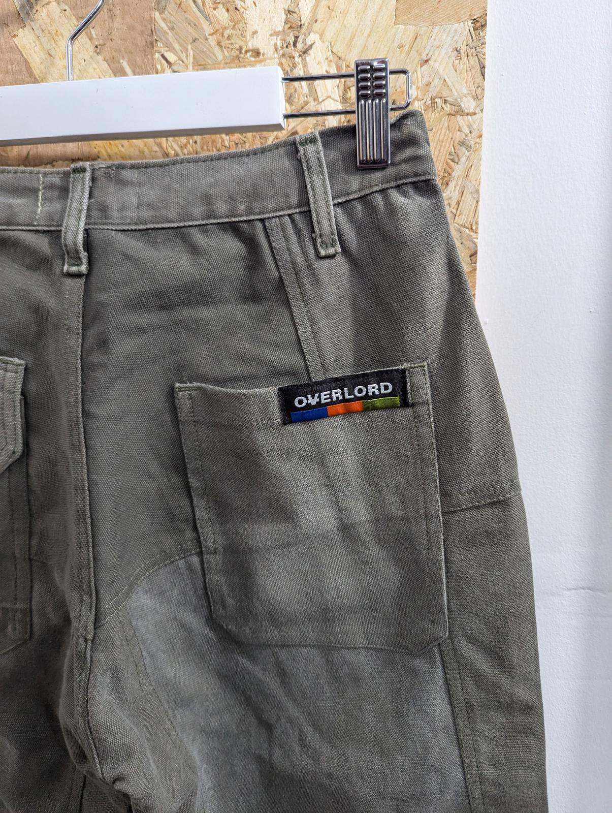 Overlord Clothing Skate Pants Mens W29 Green Khaki Canvas Chino Trousers Cargo