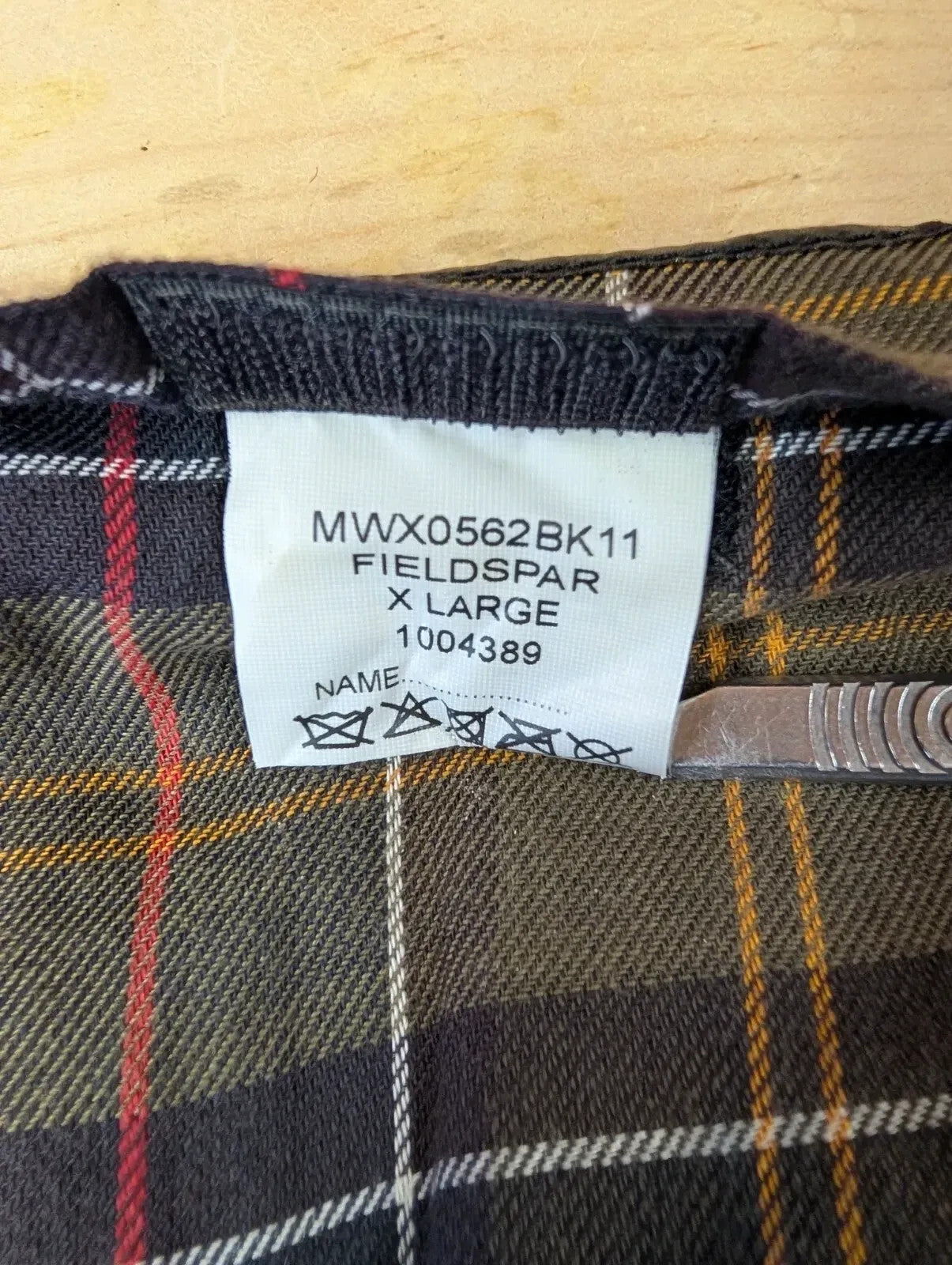 Barbour Fieldspar Wax Jacket Mens XL Black Leather Collar Checked Lining Ltd Ed