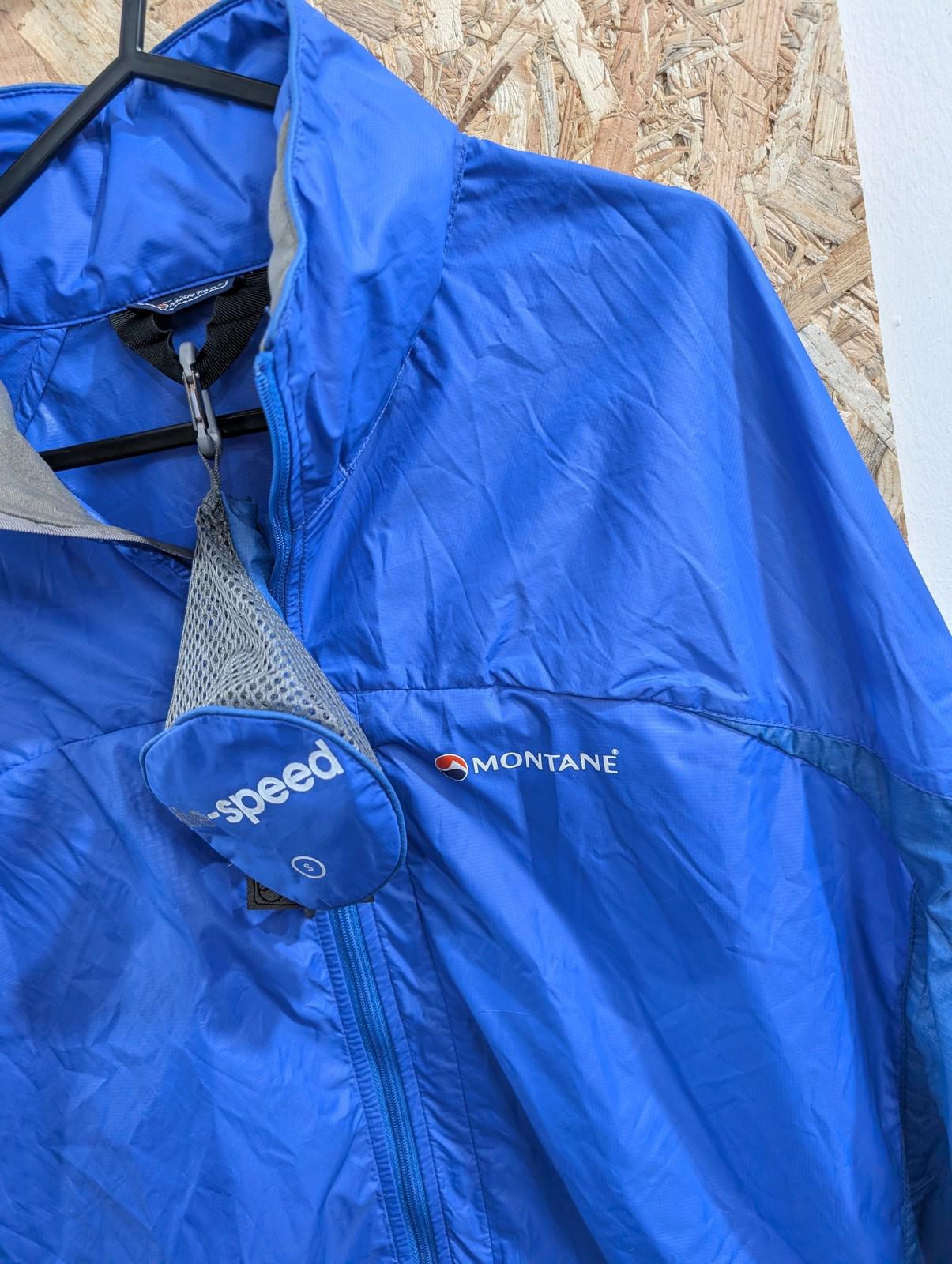 Montane Lite-Speed Jacket Mens Small Pertex Microlight Windproof Blue Waterproof