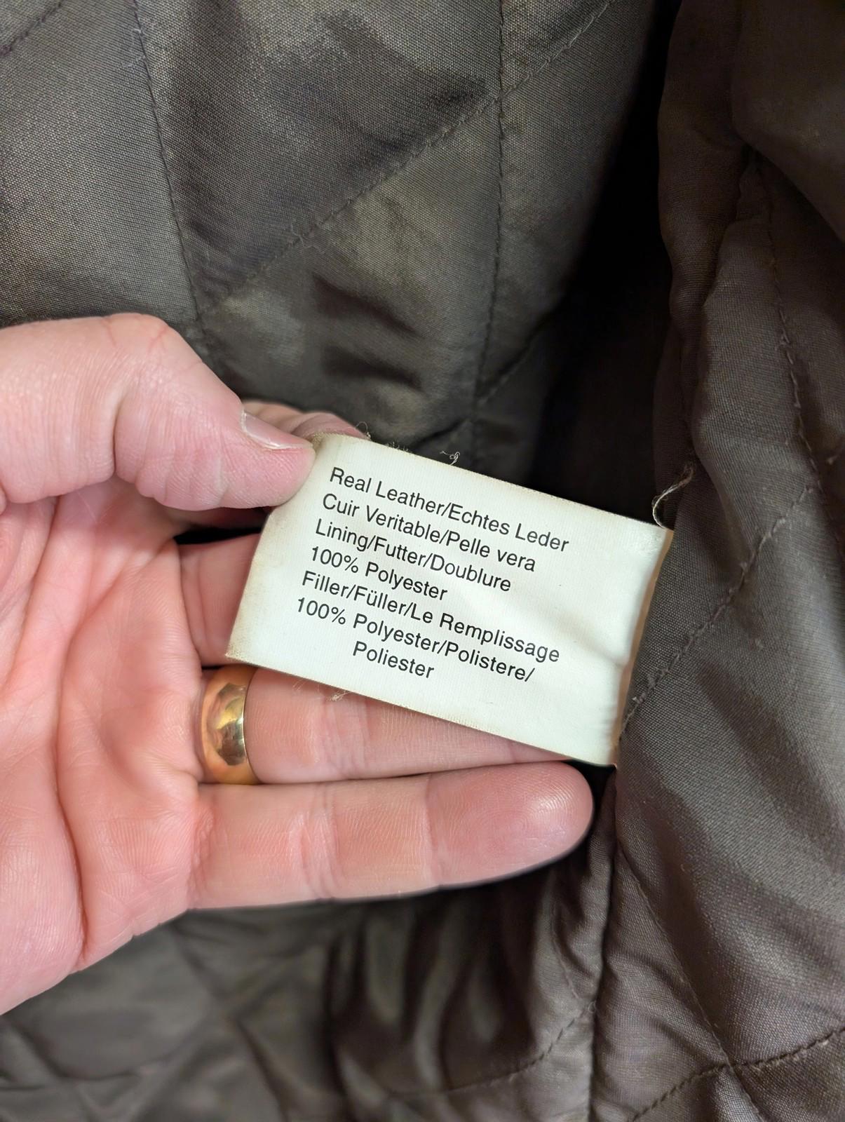 Hidepark Leather Coat XL Men Classic Brown Jacket Padded Lined Pockets