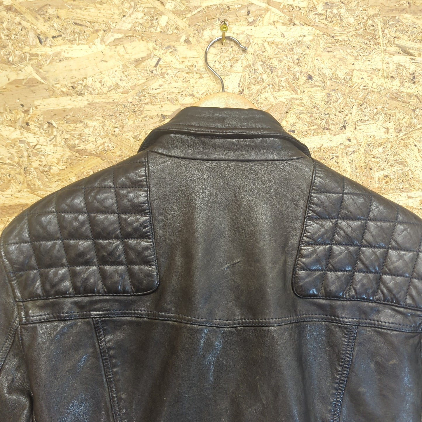 All Saints Conroy Genuine Black Leather Biker Jacket Motorbike Size Small