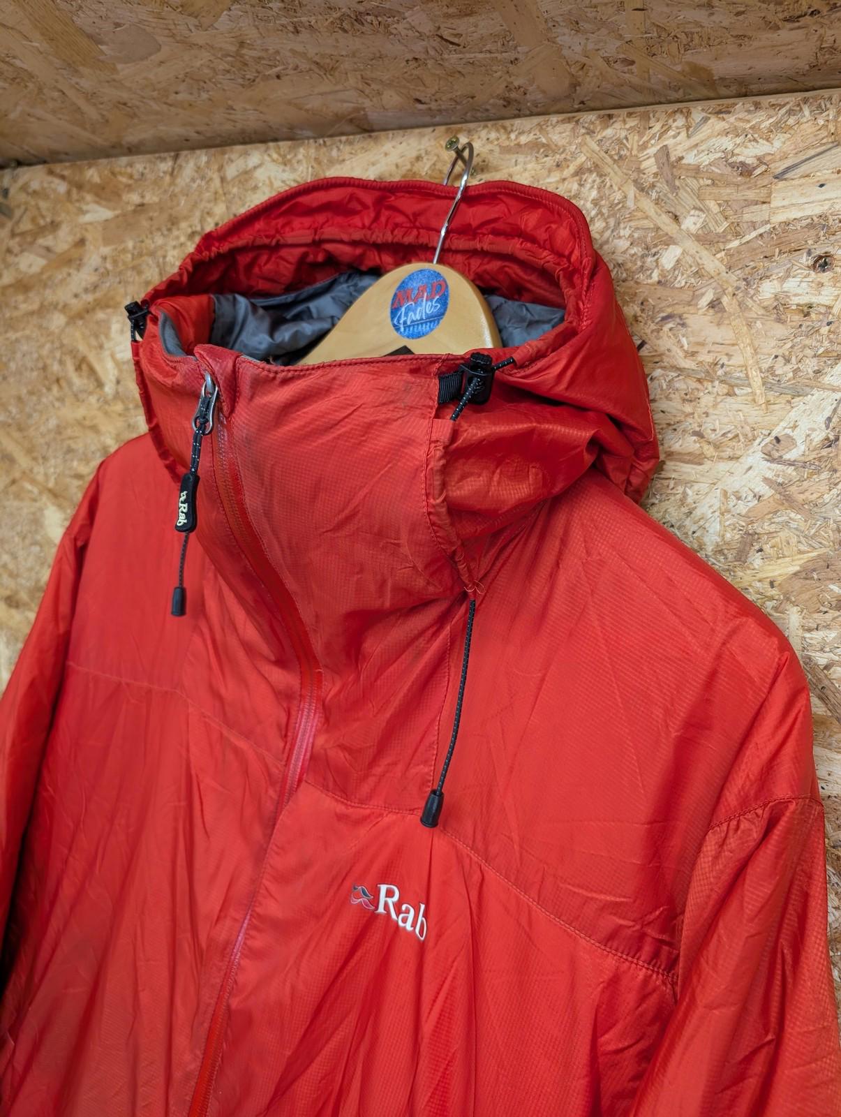 Rab Generator Alpine Jacket Mens Large Hooded Outdoor Hiking Red Pertex QIN-20