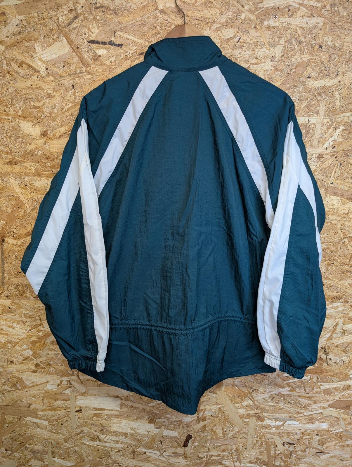 Nike Track Top Small Green White Windbreaker Tracksuit Full Zip Vintage 90s