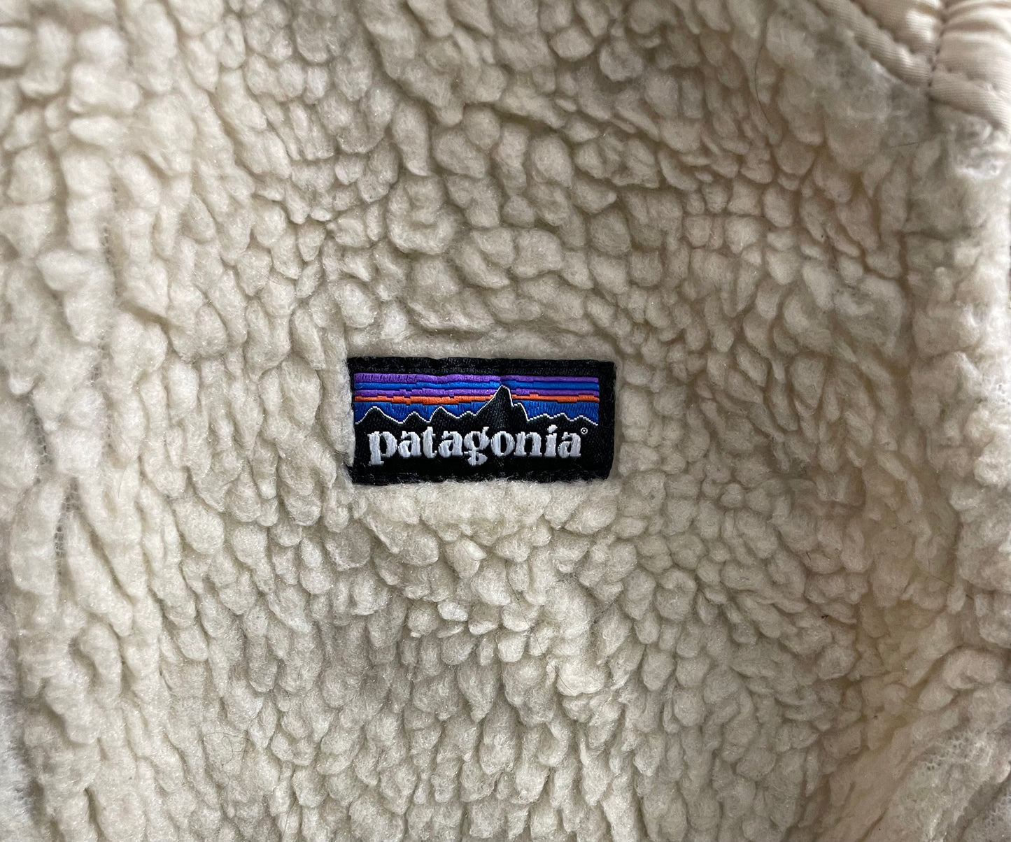 Patagonia Oatmeal Retro-X Pile Fleece Gilet Vest Full Zip Nude Cream Beige Small