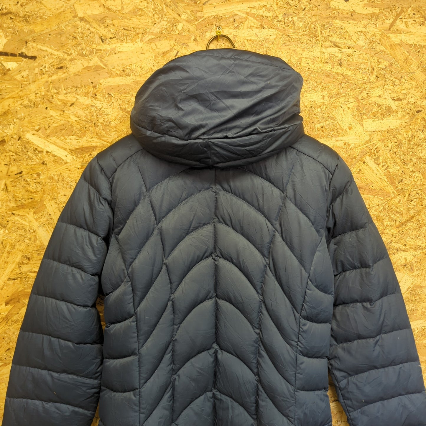 Patagonia Downtown Loft Jacket Womens Medium Goose Down Feather Puffa Blue