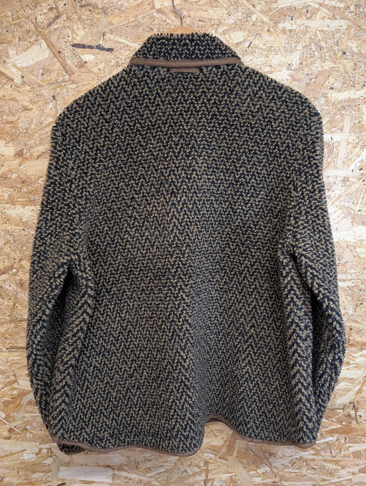 Orvis Cardigan Jacket Women's Medium Fleece Vintage Button Brown Black