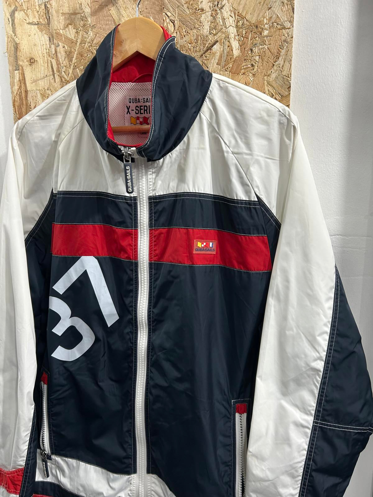 Quba Sails Jacket Mens Size Large X-Series Nautical Heritage Waterproof Jacket