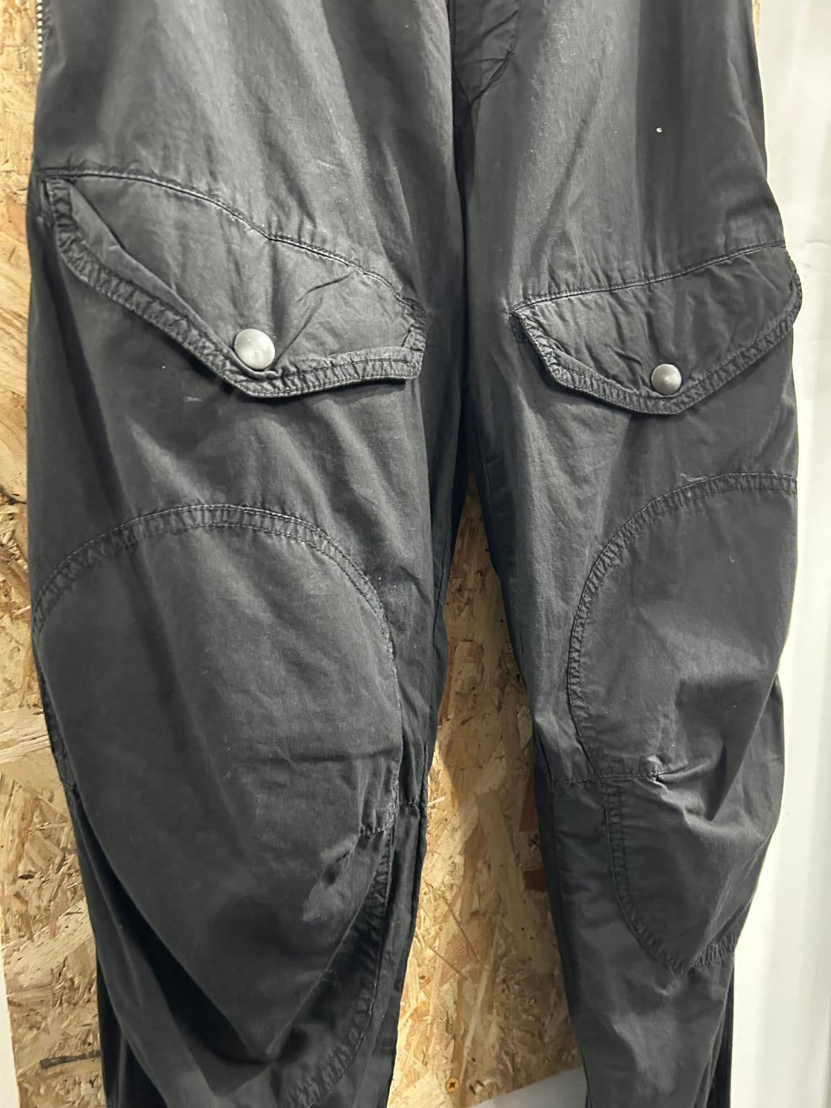 Griffin Studio Cargo Pants W30 L32 Black Trousers Baggies Cuffed Skate
