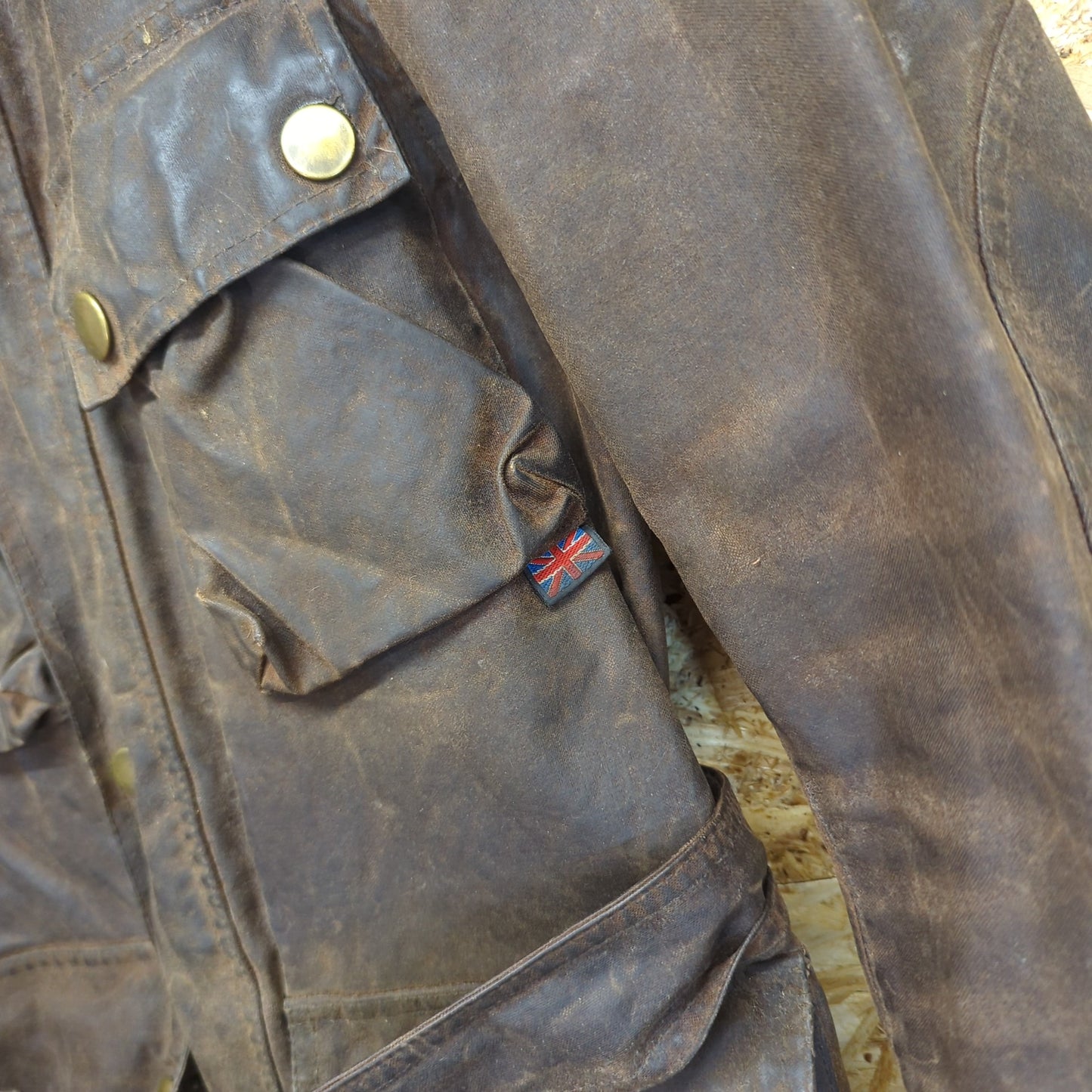 Belstaff 1948 Trialmaster Professional Gold Jacket Lined Vintage Mens 40 Medium