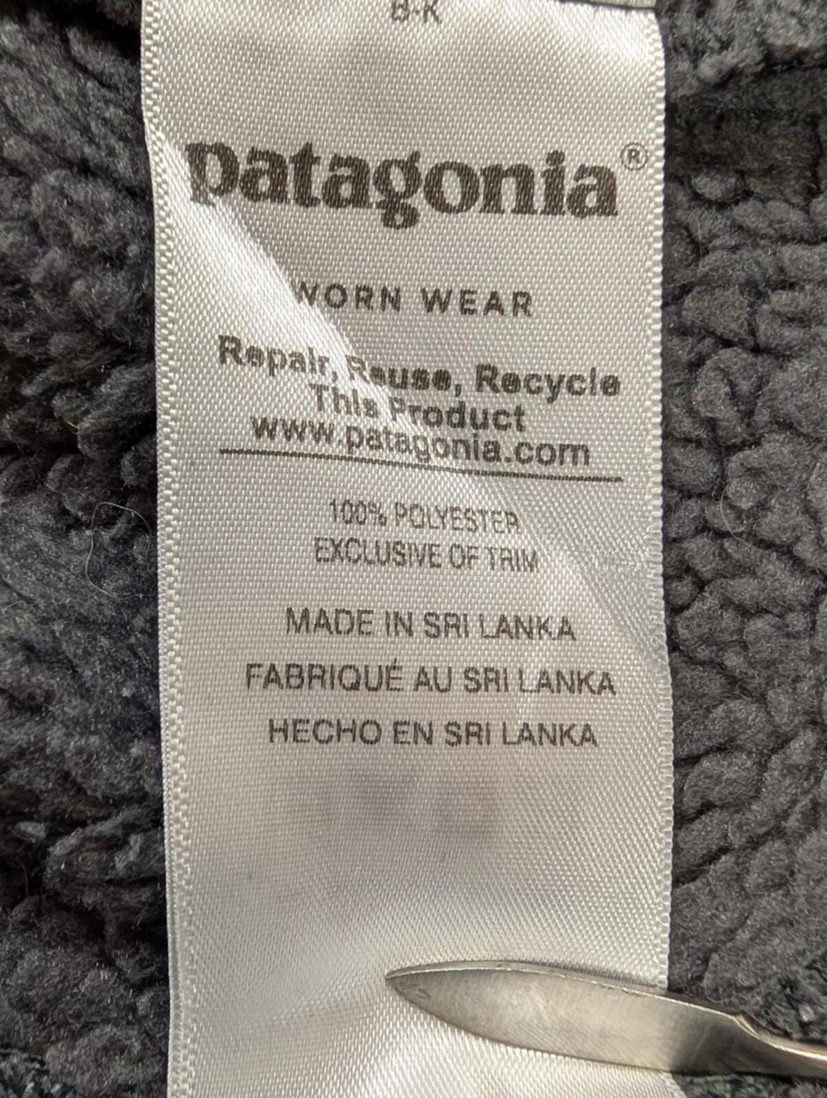 Patagonia Fleece Medium Man Grey 1/4 Zip Synchilla Snap-T Retro Pile Borg Sherpa