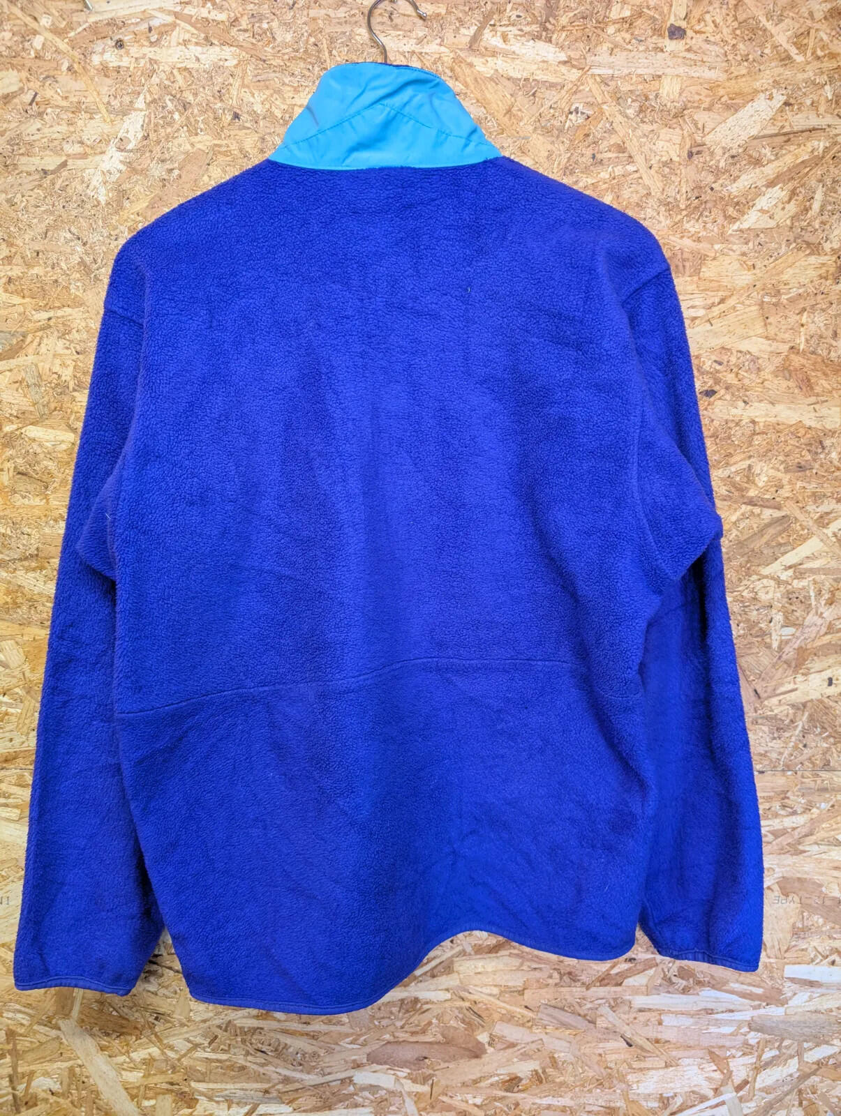 Vintage 1989 Patagonia Fleece Mens Medium Cobalt Blue USA Made 1/2 Zip 80s Rare