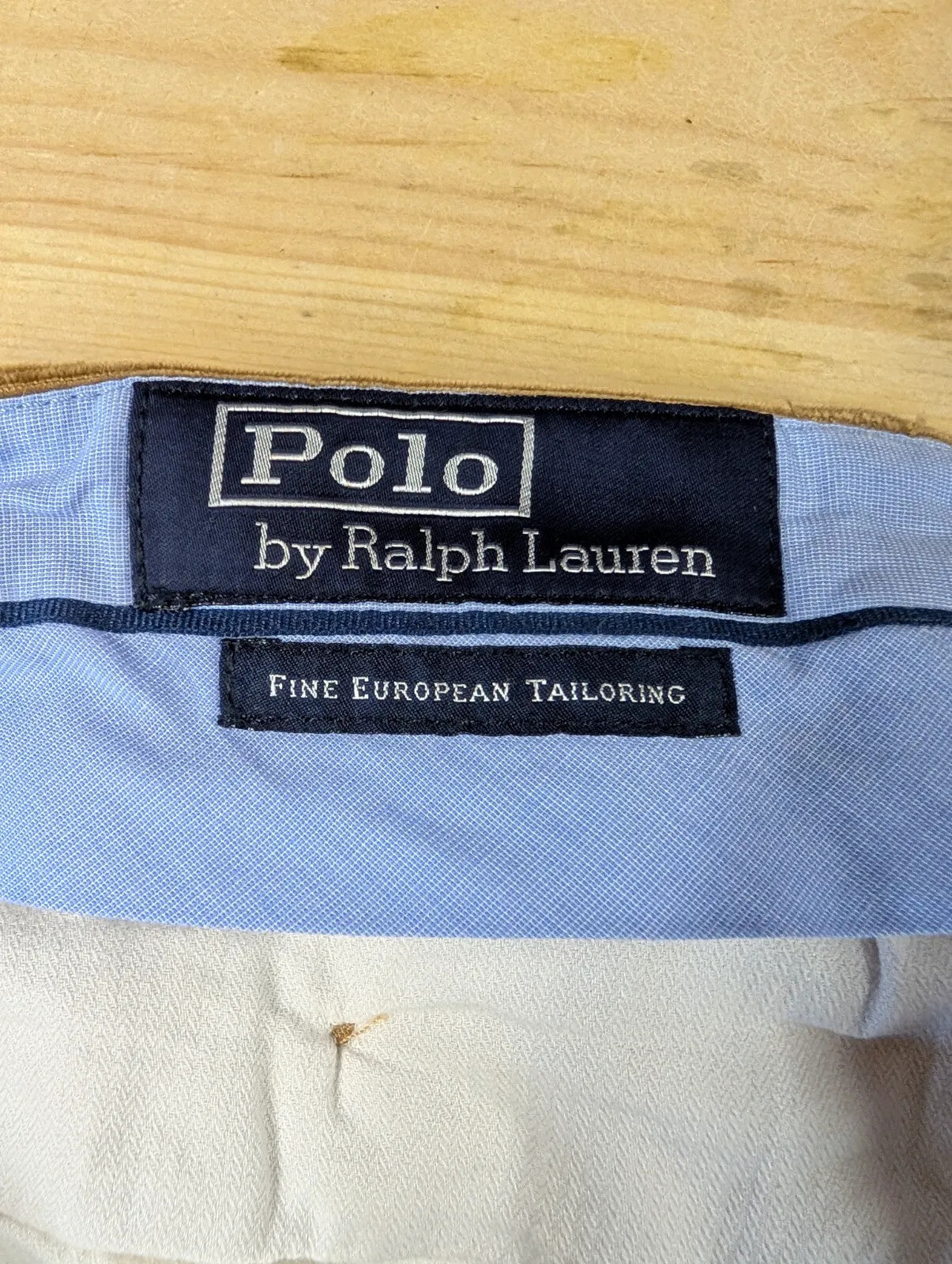 Ralph Lauren Corduroy Trousers Mens W30 L32 Brown Cotton Cords Preppy Fit
