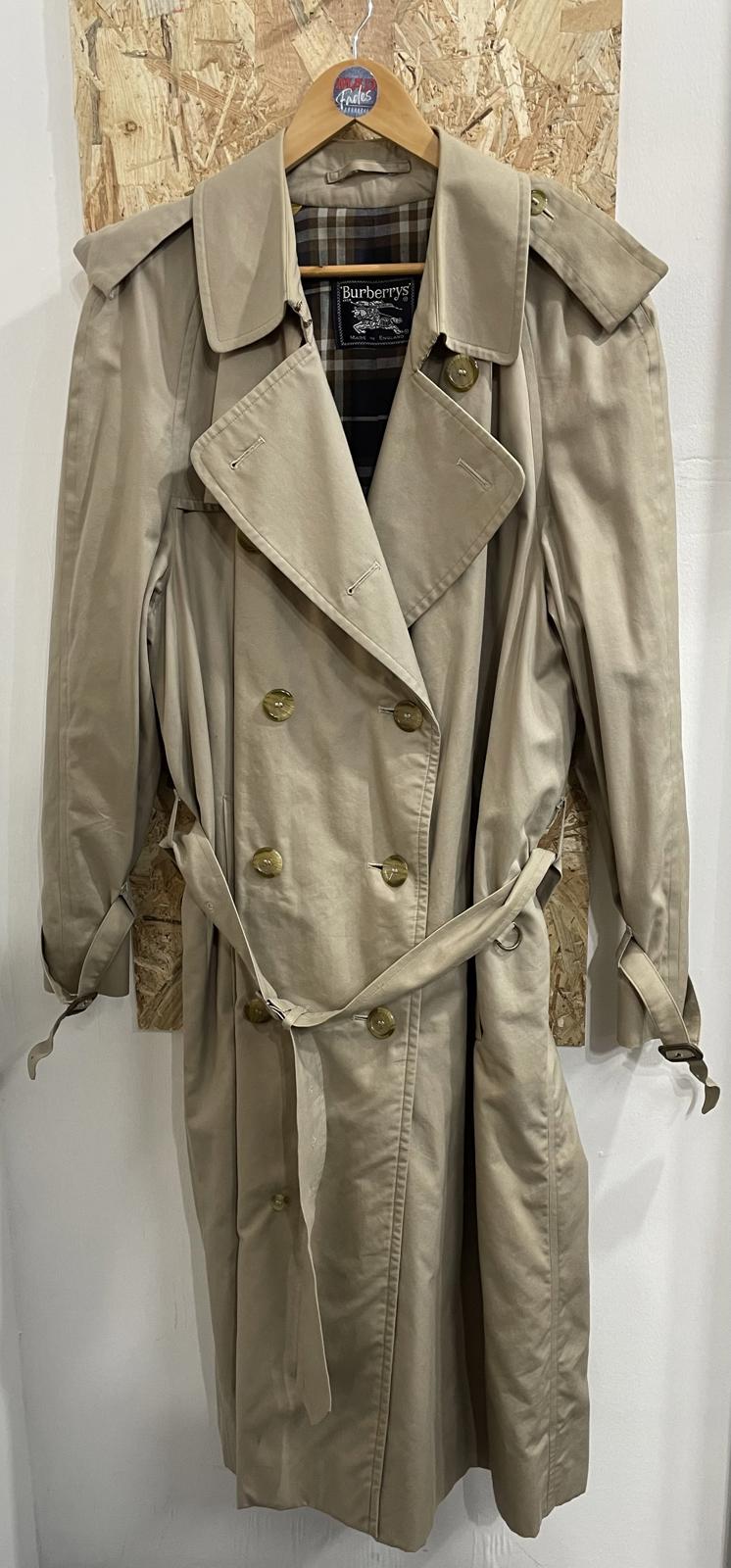 Burberry Trench Coat Size 2XL 50 Mac Long Traditional Nova Style G91A