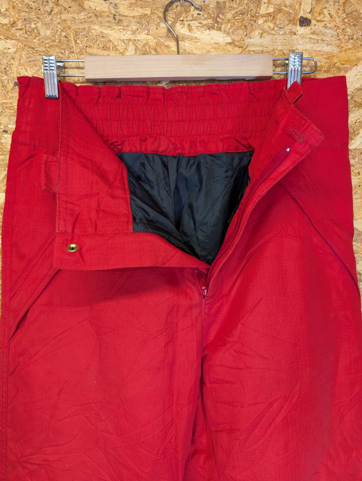 Fjallraven Insulated Trousers Mens W32 L30 Red Cotton Ski Snowboard Ripstop