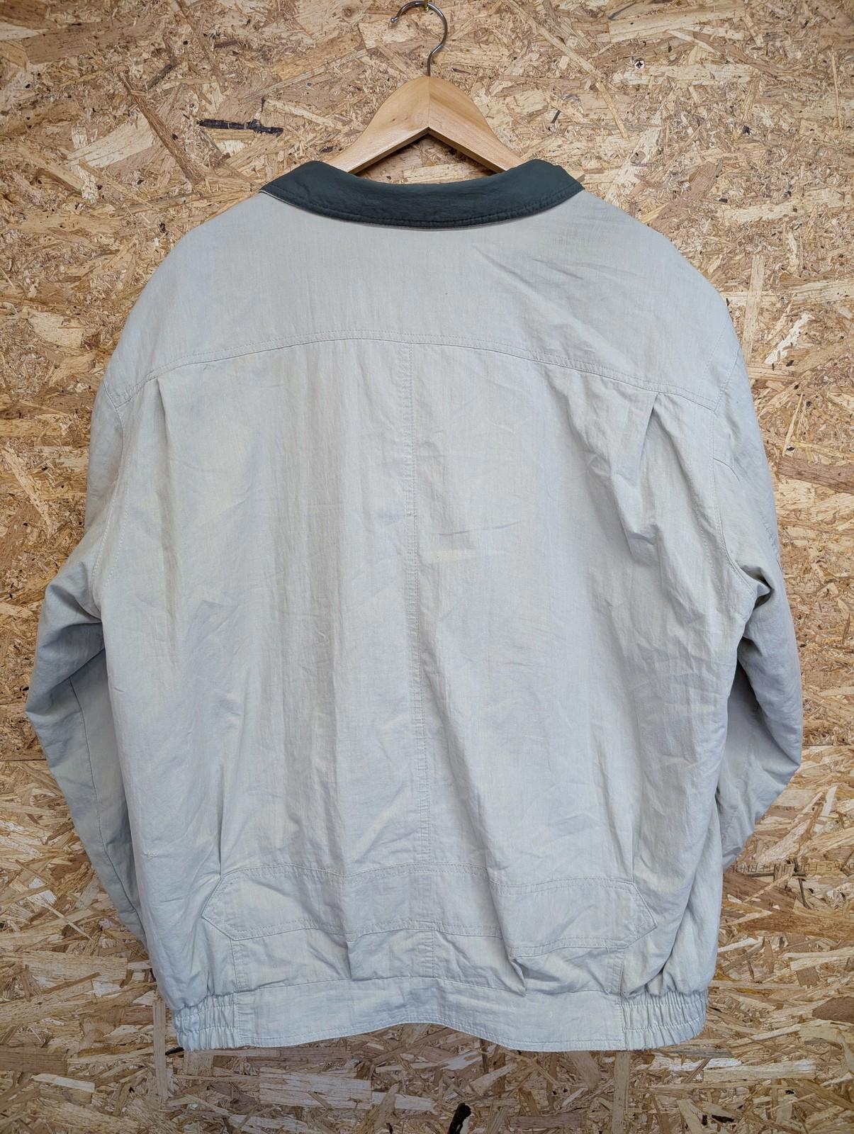 Busch Vintage Jacket XL 44 Regular Men Military Style Beige Green Collar 90s