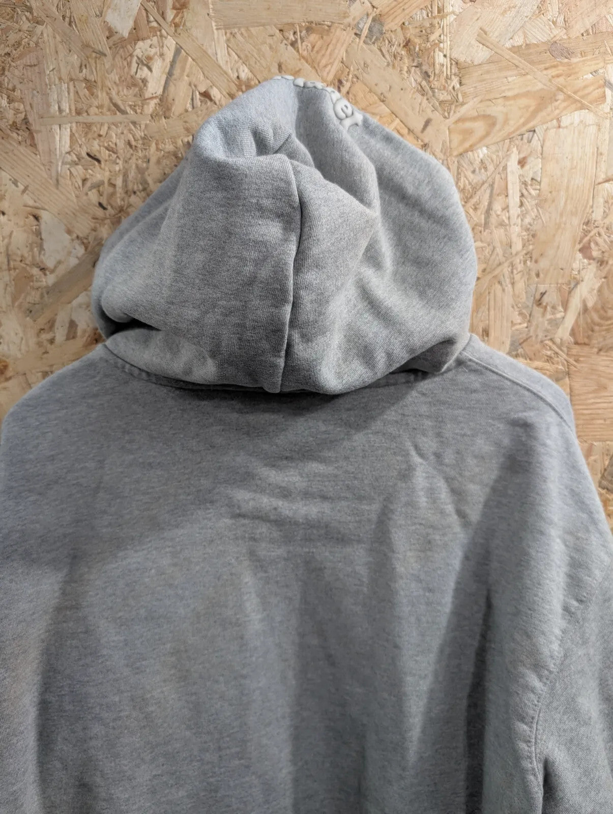 Broken Planet Zip Hoodie Womens XS Grey Oversized Organic Cotton Zip Puff Logo