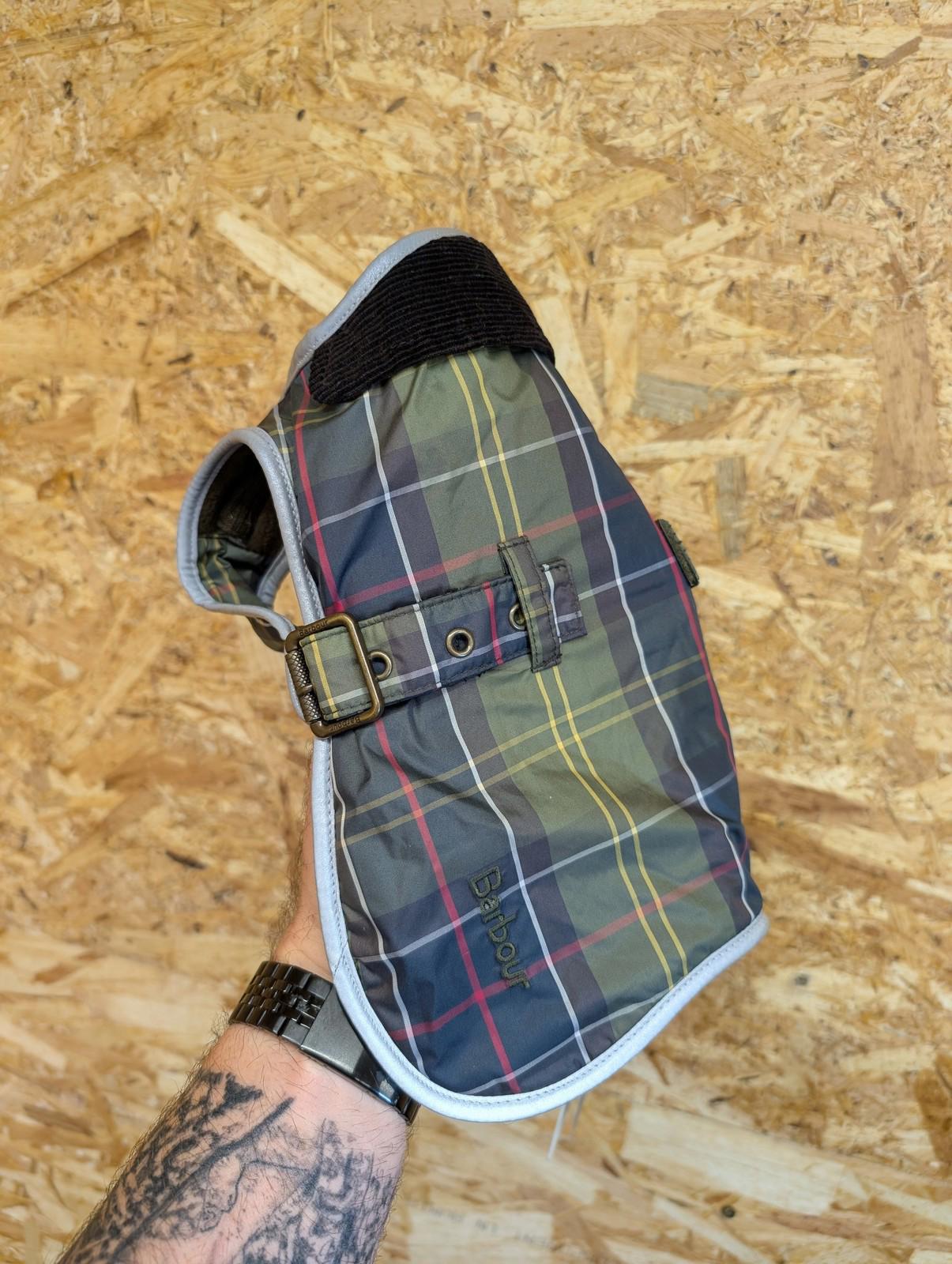 Barbour Tartan Dog Coat XS Waterproof Jacket Breathable Plaid Check