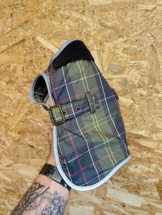 Barbour Tartan Dog Coat XS Waterproof Jacket Breathable Plaid Check