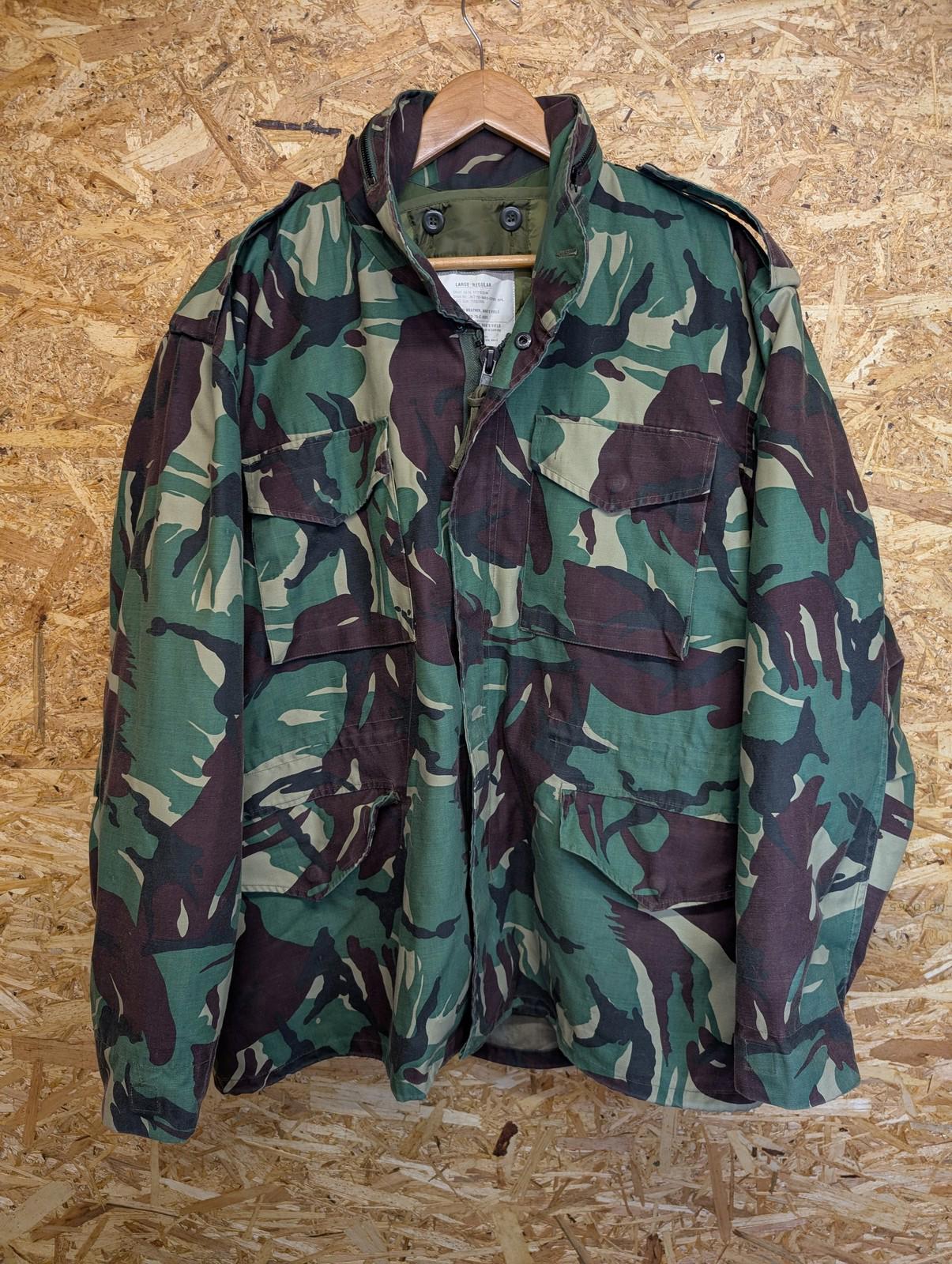 Military M65 Jacket Cold Weather Large Camouflage Liner Army Field Coat Green Woodland Camo