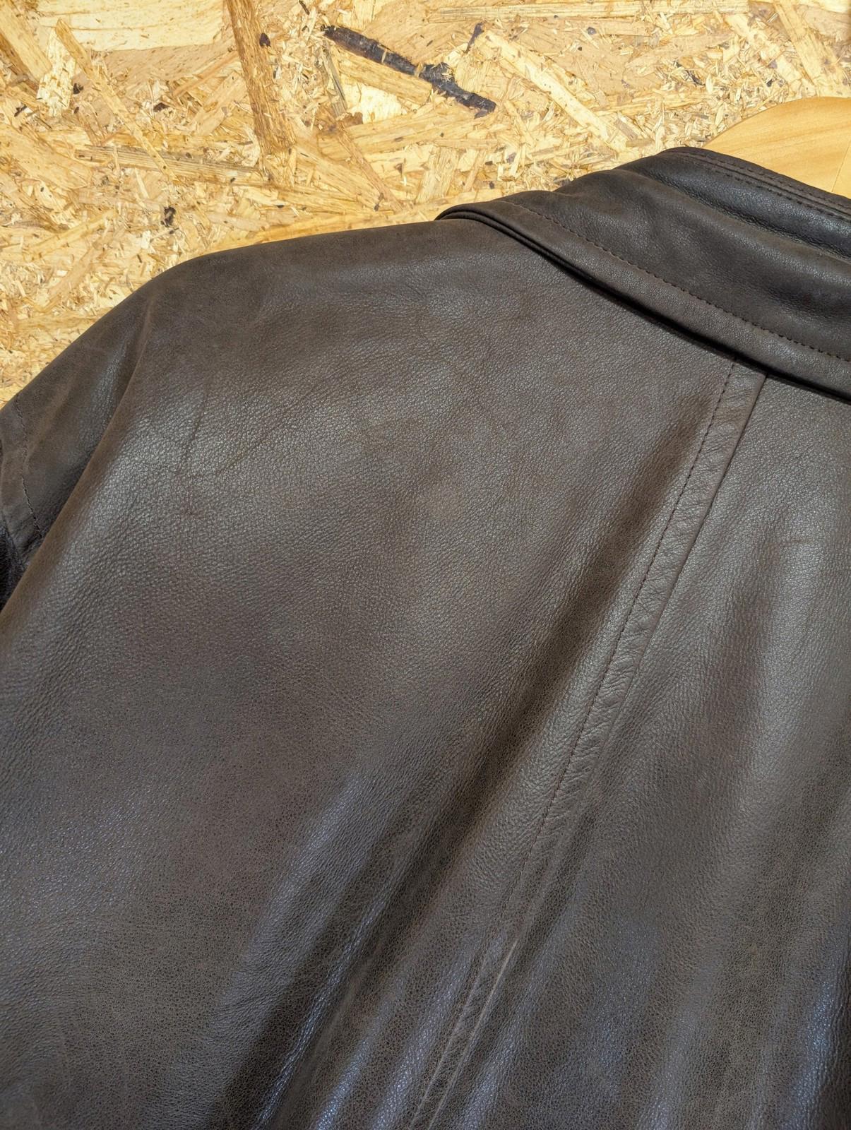 Hidepark Leather Coat XL Men Classic Brown Jacket Padded Lined Pockets