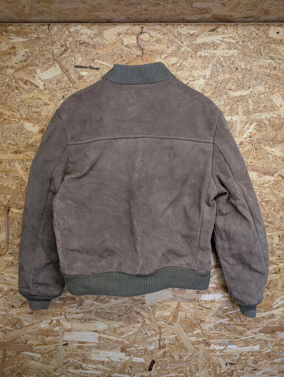 Vintage London Fog Bomber Jacket Medium 40 Men Suede Lined Brown USA Made 70s