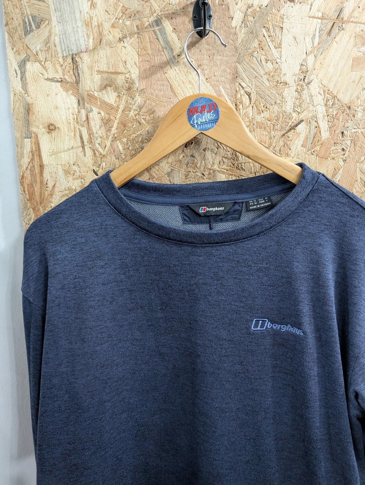 Berghaus Sweater UK12 Medium Women Sweatshirt Crew Neck Pullover Navy Blue