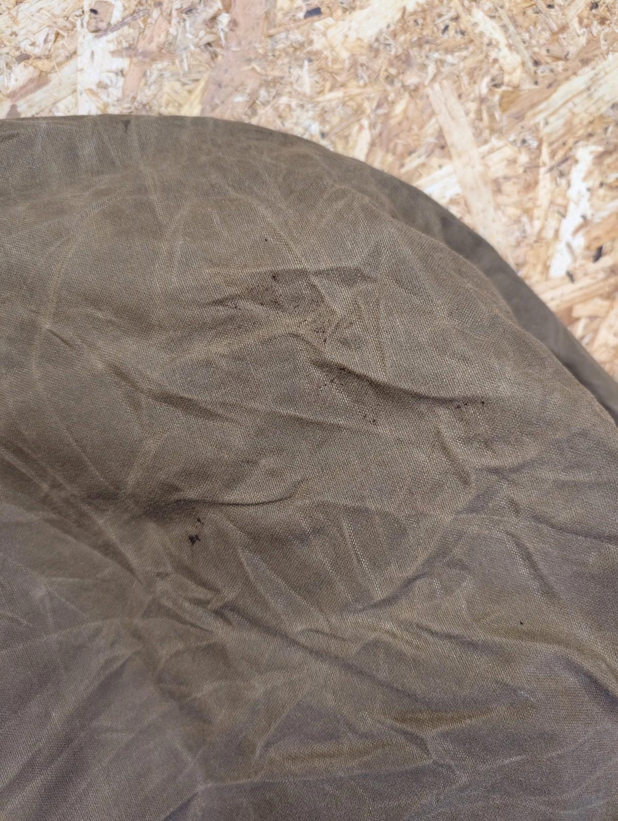 Filson Packer Coat Medium Men 61N Tin Cloth Jacket Wool Collar Wax Tan Brown