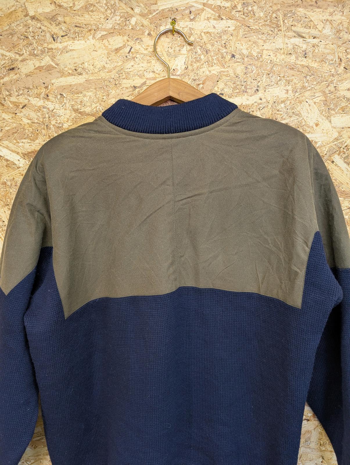 Filson Guide Jumper Mens XL Navy Blue Wool Tin Cloth Sweater Style 710 USA Made