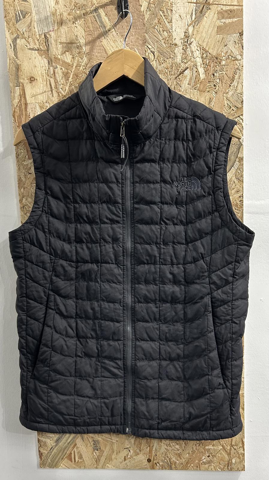North Face Mens Size Small TNF Thermal Insulation Black Puffer Gilet Bodywarmer
