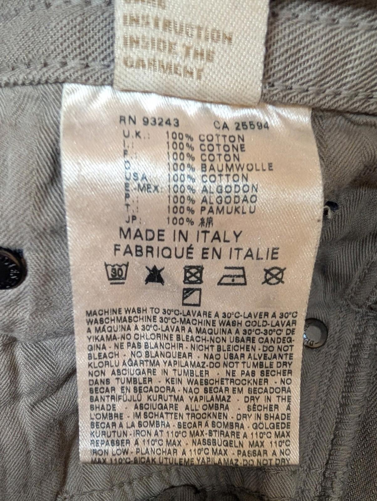 Diesel Thavar Jeans W34 L33 Men Slim-Skinny Grey Cotton Denim 0801D Distress Zip