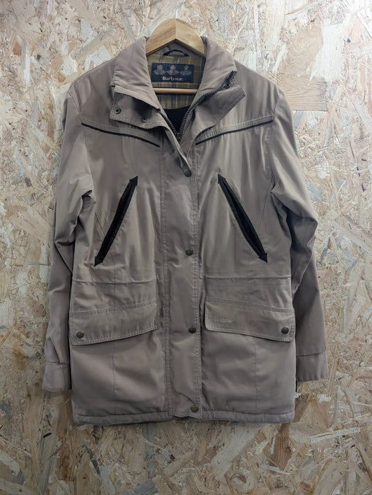 Barbour Khaki Fulbourn L1055 Jacket Womens UK8 Taupe Waterproof Breathable