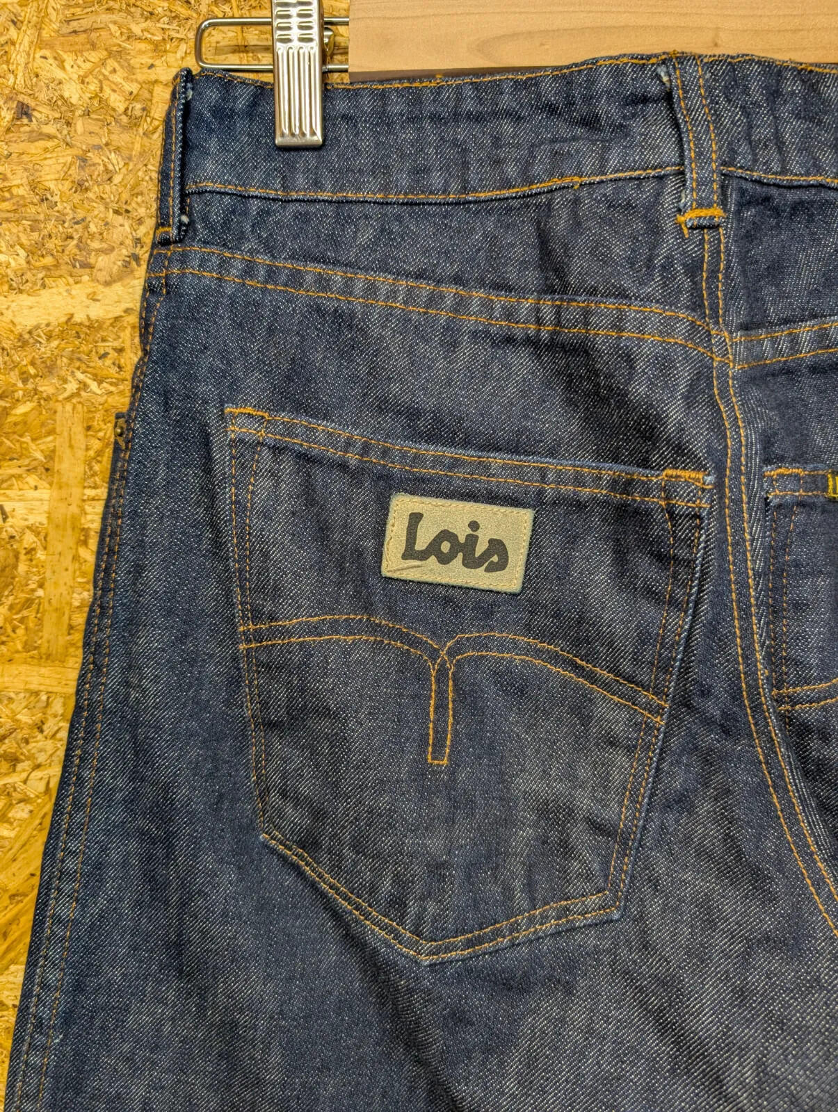 Lois 188 Terrace Jeans Men W30 L32 Dark Blue Denim Button Spain Mod 60s Retro