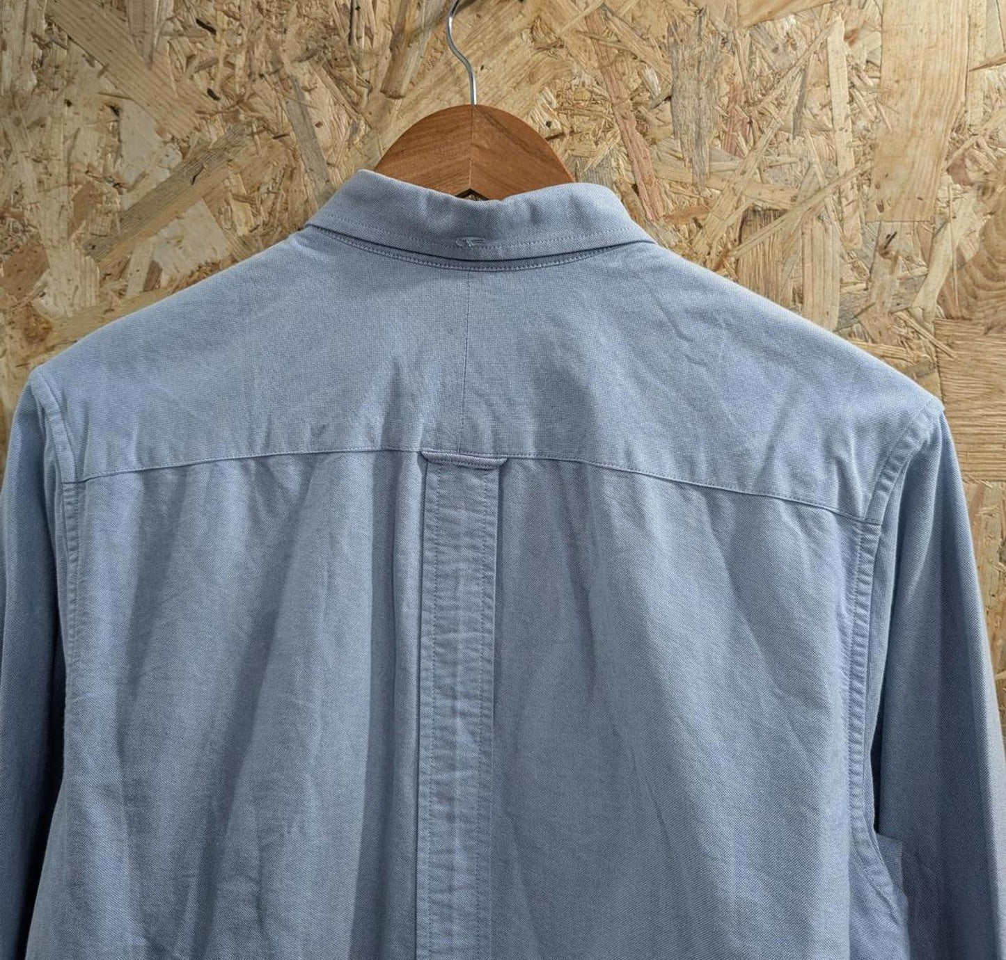 Fred Perry Shirt Small Men Light Blue Long Sleeve Casual Button Down Collar