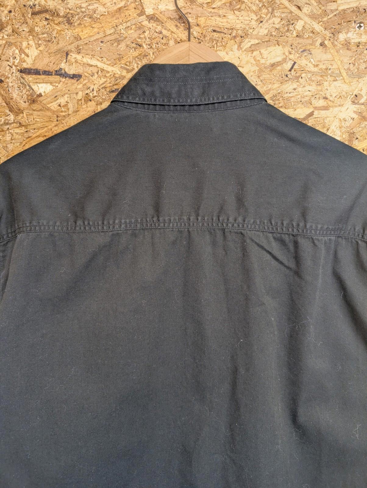 Versace Jeans Couture Overshirt Large Men Black Denim Canvas Vintage 90s Italy