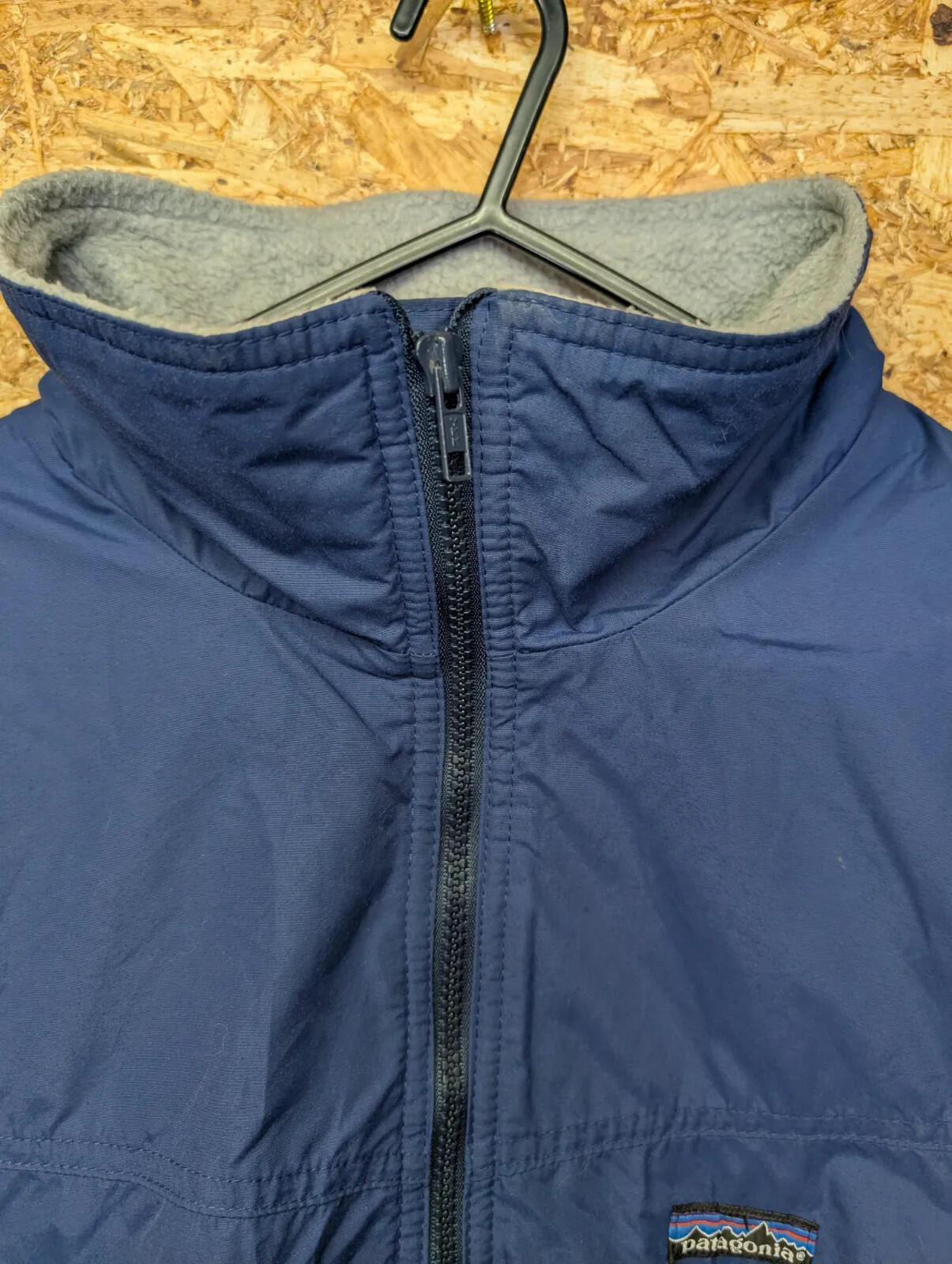 Vintage Patagonia Fleece Vest Mens XL Blue Lined Zip Gilet Body Warmer USA 80s
