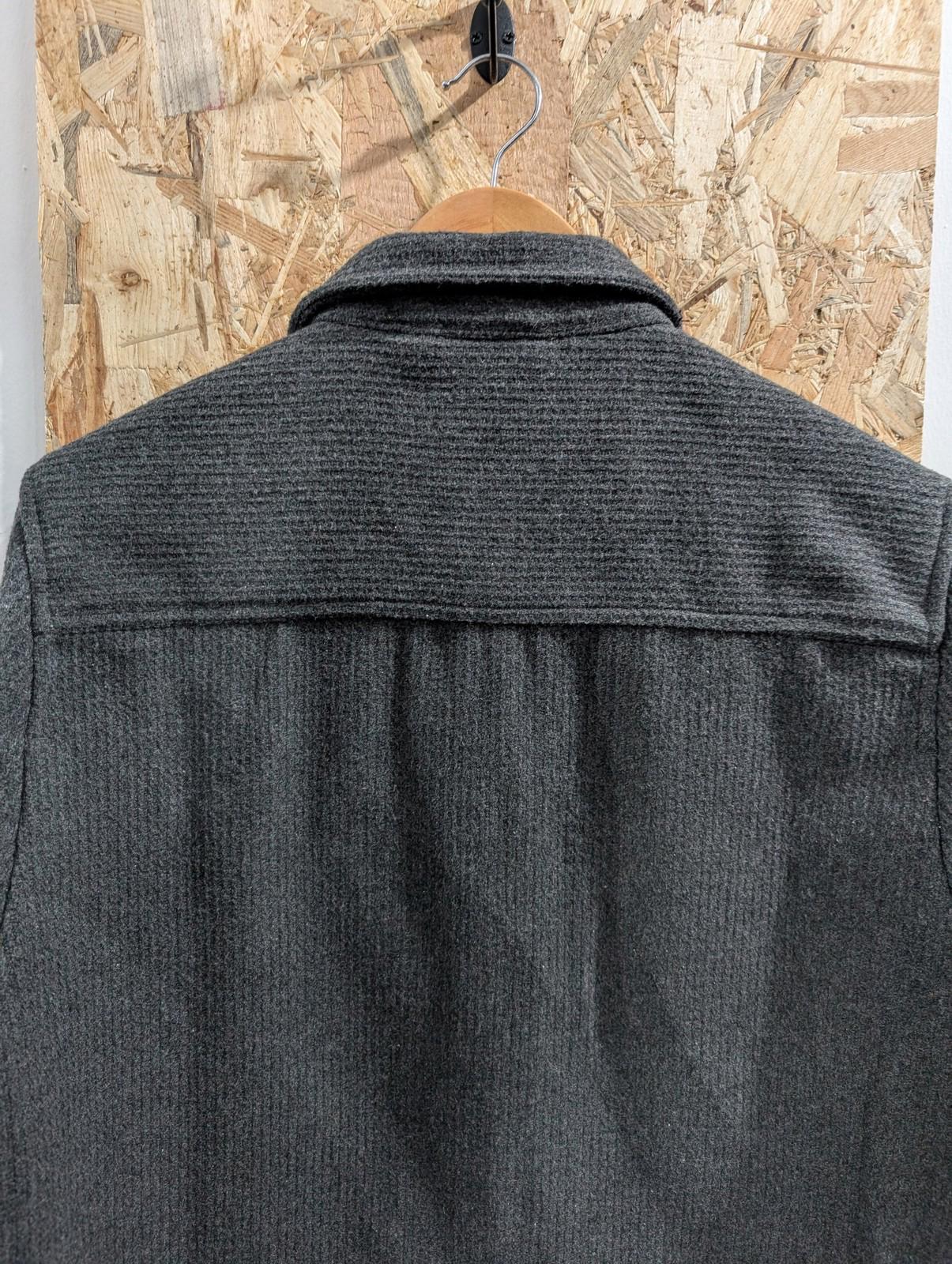 Folk Button-Up Chore Jacket Mens Size 3 Medium Casual Utility Charcoal Grey
