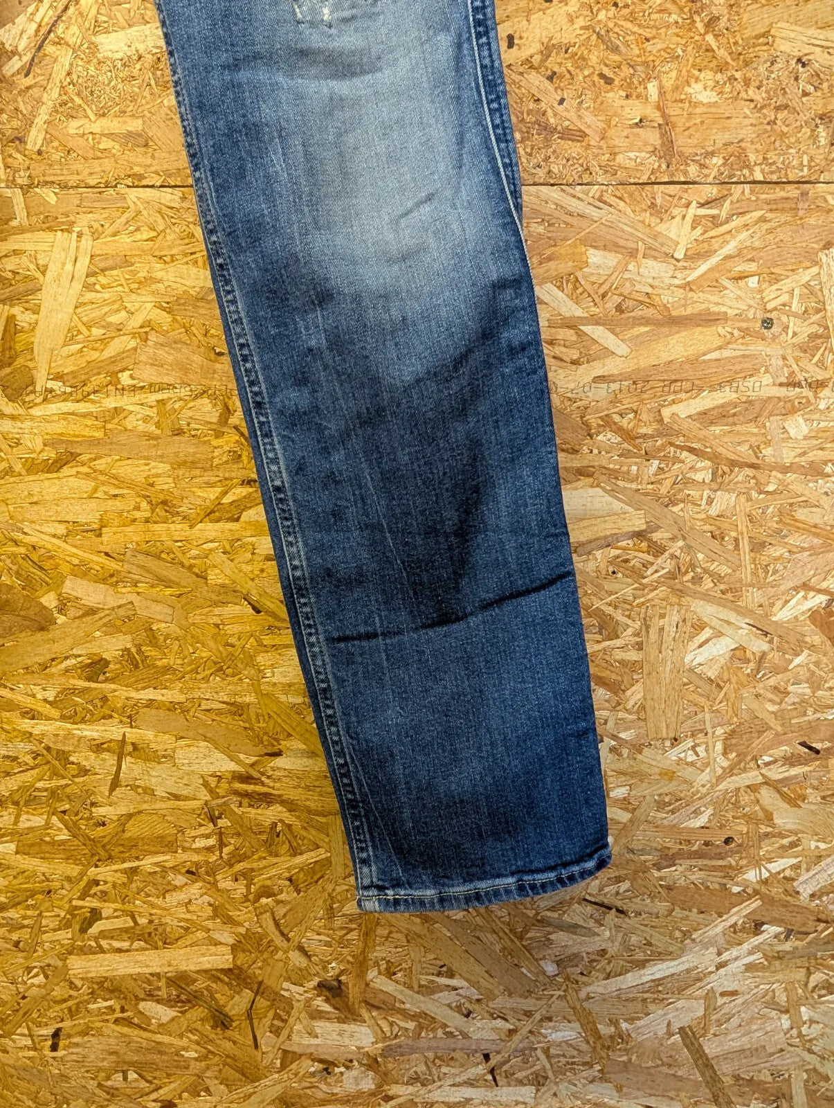 Replay Anbass Slim Jeans W32 L32 Blue Denim Distressed Organic Cotton Straight