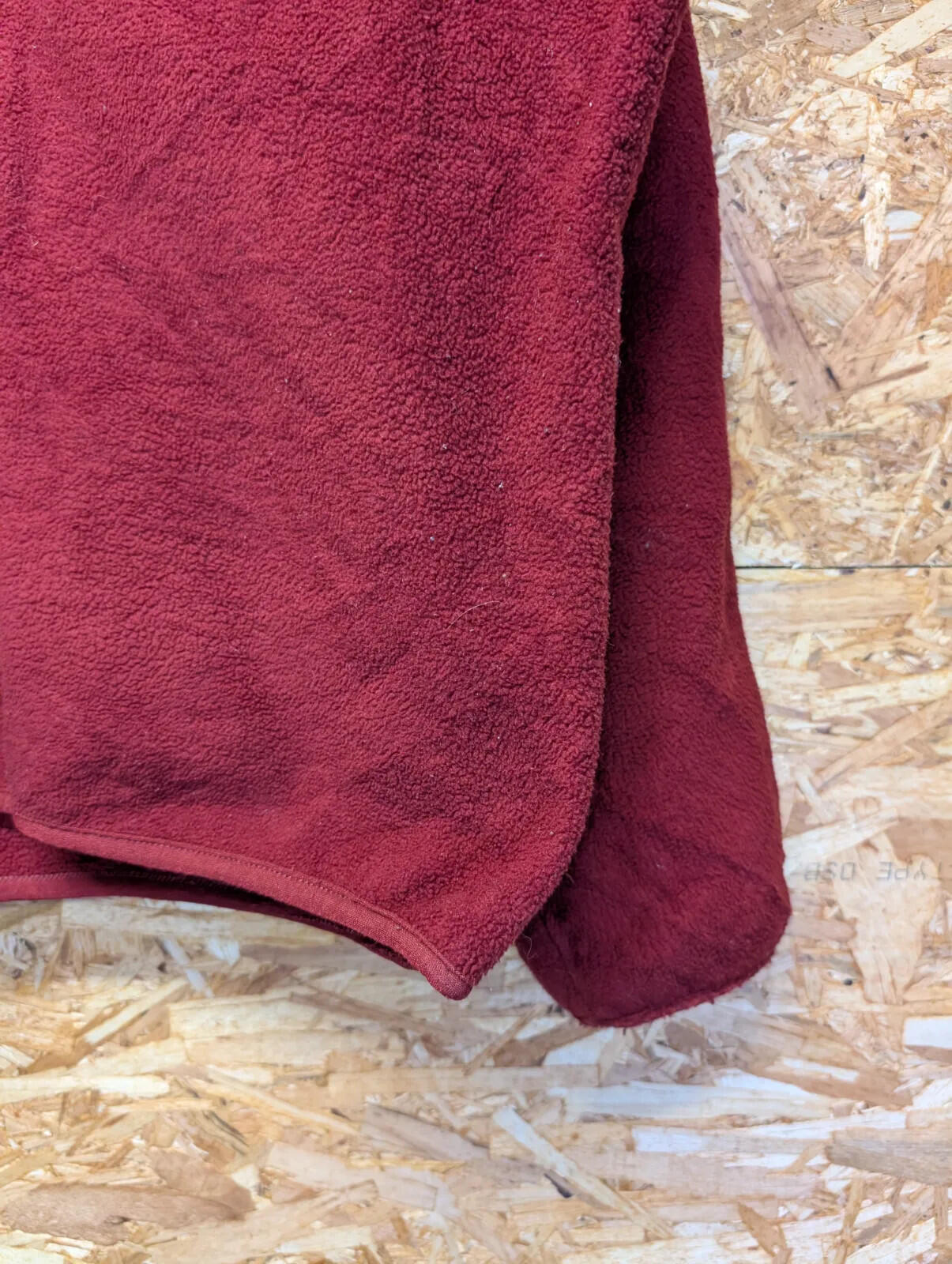 Vintage Patagonia Fleece Mens Medium Burgundy Fleece Snap-T Pullover Canada 90s