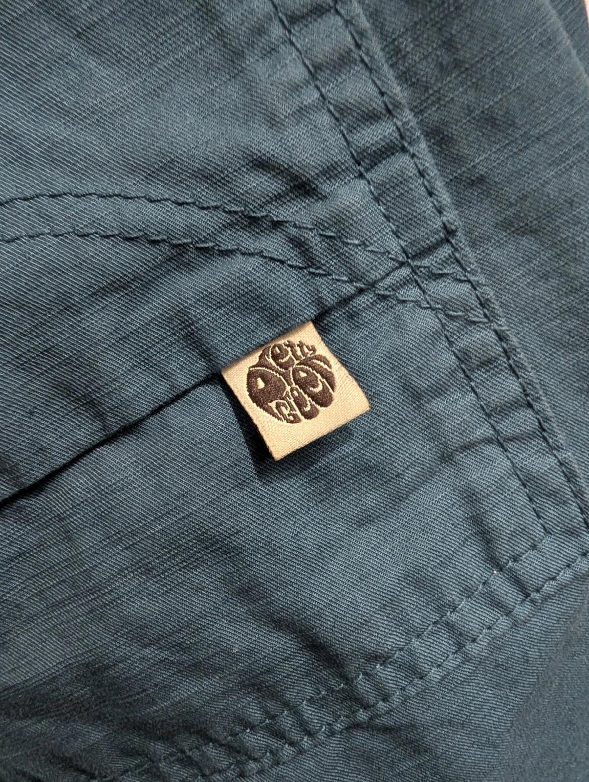 Pretty Green Cargo Shorts Mens Size W38 Utility Pockets Teal Blue Cotton