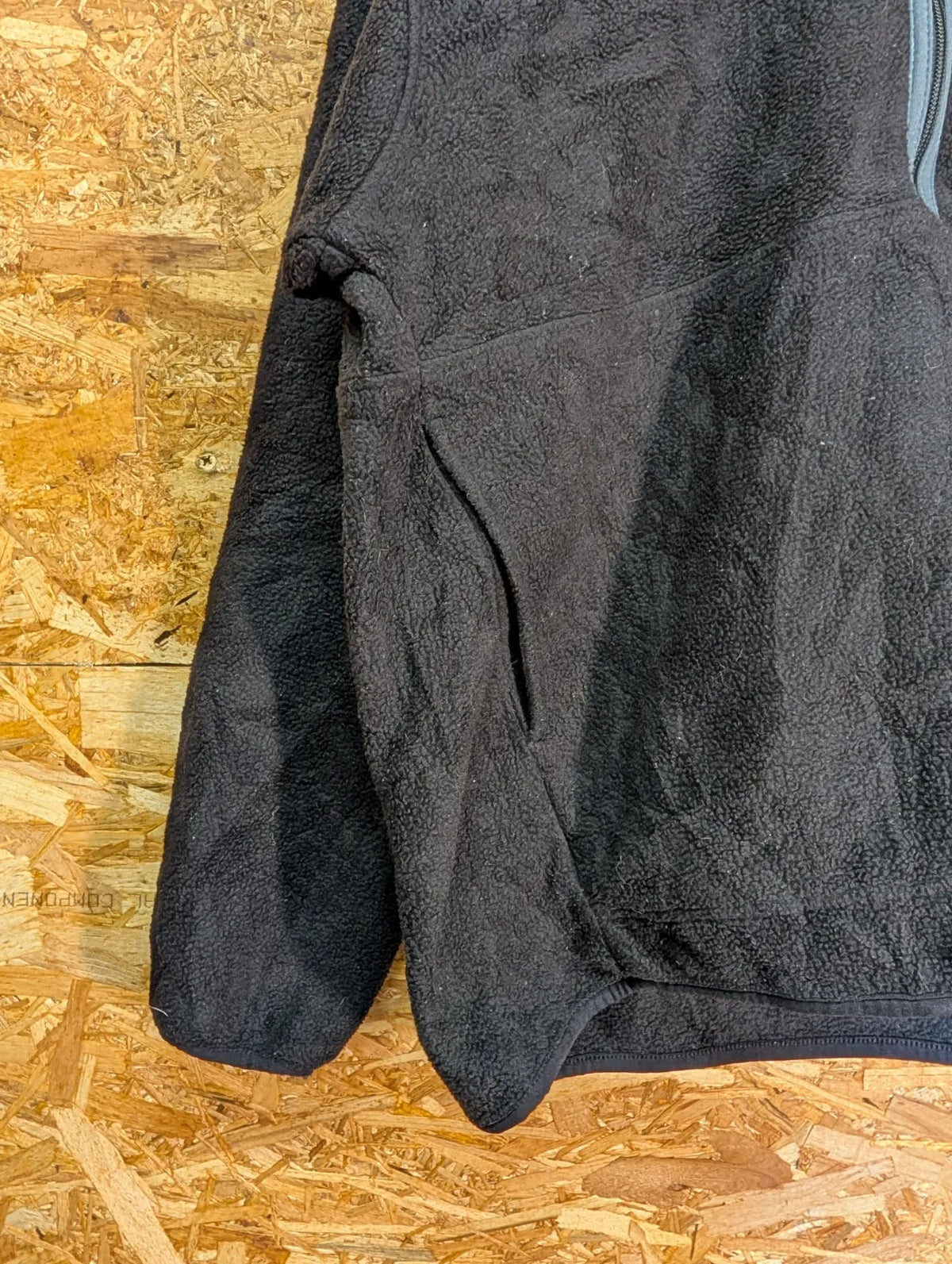 Patagonia Synchilla Fleece Mens Large Black 1/4 Zip Vintage Hiking Outdoors
