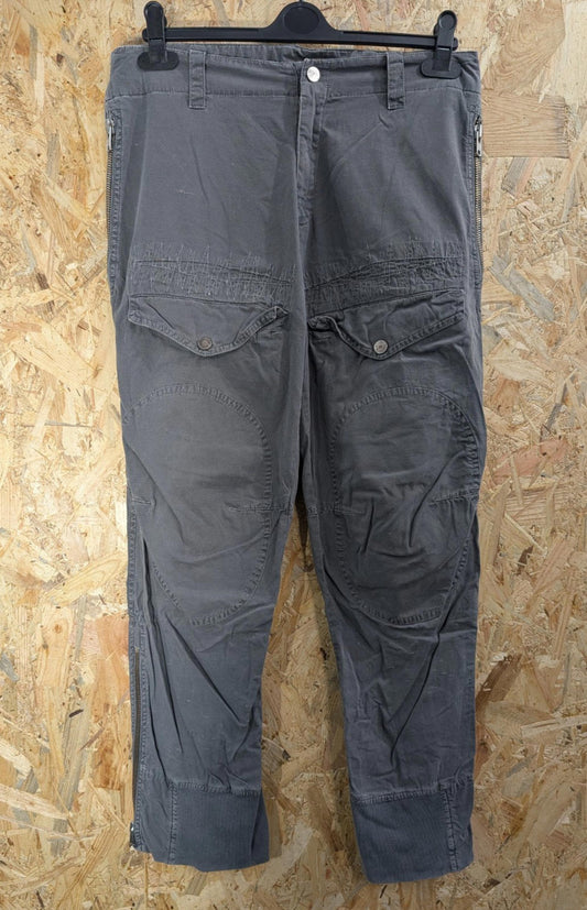 Griffin Cargo Trousers W38 L34 Grey Oki-Ni Embroidered Pants Baggies Japan Skate